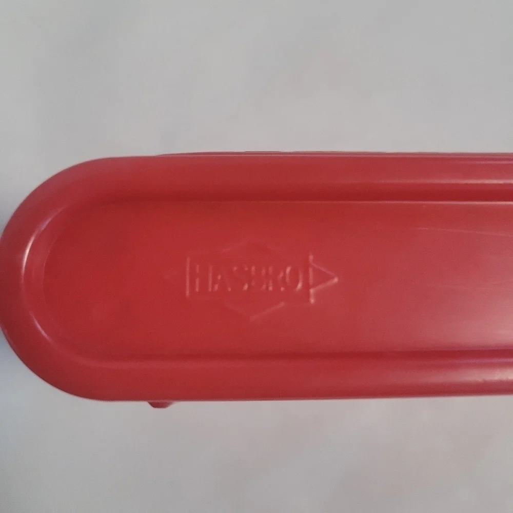 Hasbro Vintage Red Roll Top Pencil Case Made In USA *Rare*